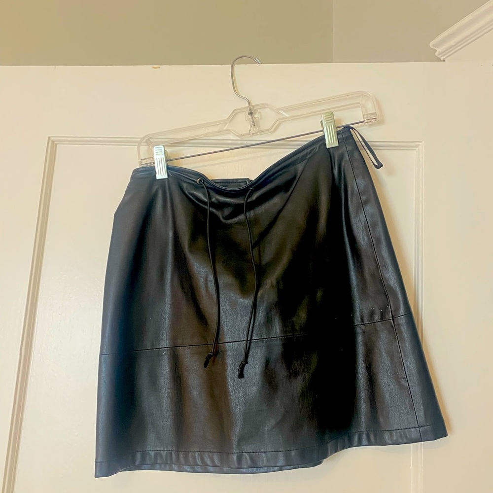 French Connection Leather Skirt